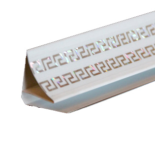 Плинтус ПВХ W 912-L1 Меандр 3м, лед (40мм),(20шт.)