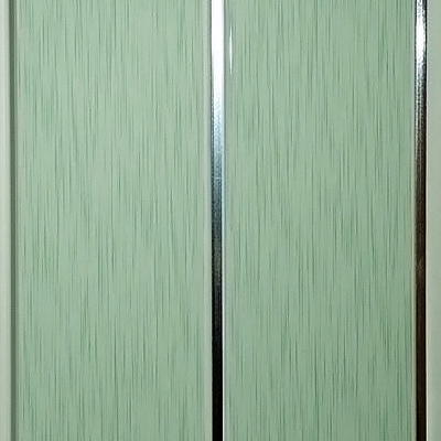 Вагонка ПВХ лак Софитто 2 Хром штрих зеленый 0,08х0,20х3м (МастерДек)