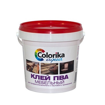Клей ПВА "Colorika Aqua" мебельный 1 кг