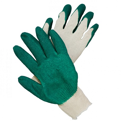 Перчатки х/б обливн латекс (ОДИН.ПОКР.) 113327