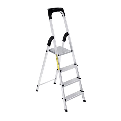 2104 Стремянка алюминиевая 4 ст, Sarayli