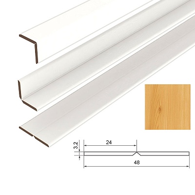 Уголок универсальный МДФ СОЮЗ "Классик" Сосна Светлая 25х25х2600