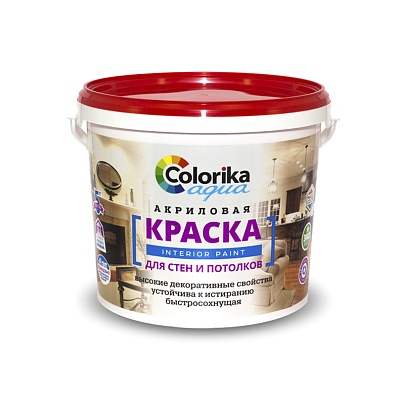 Краска "Colorika Aqua" для стен и потолков 7 кг