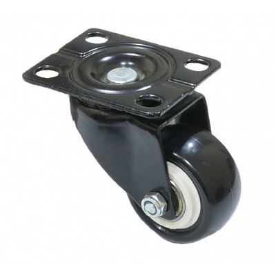 Колесо черн. рез.  поворот.  63мм 4053065