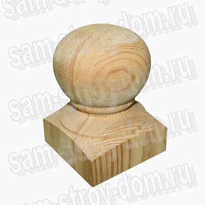 ДЕКОРАТИВНЫЙ ДЕРЕВЯННЫЙ ШАР, ДИАМЕТР 80 ММ