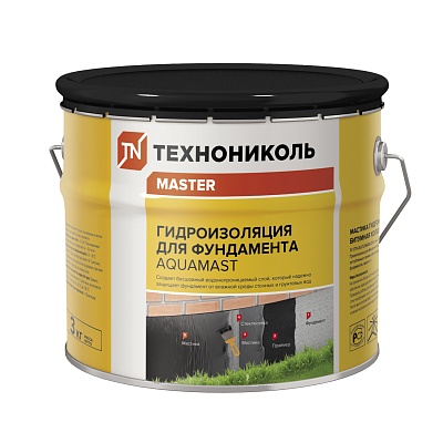 Мастика AquaMast (для фундамента) ведро 3кг.