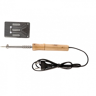 <913102> Паяльник с ручкой из дерева, 40Вт, 220В/ Sparta