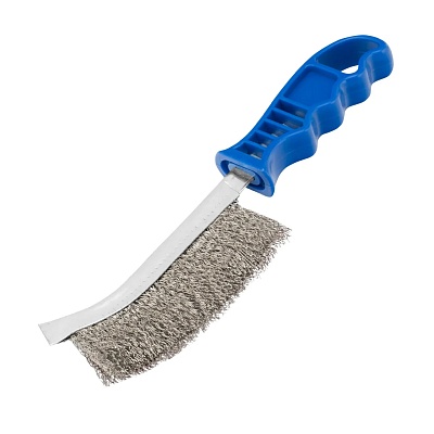 <74828> Щетка метал. с пласт. ручкой, нержавеющая проволока/Барс