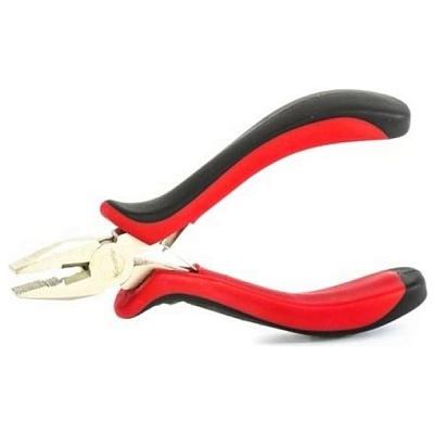 <17816> Плоскогубцы никелированные "Matrix""Мини" 2хкомп. ручки, никель