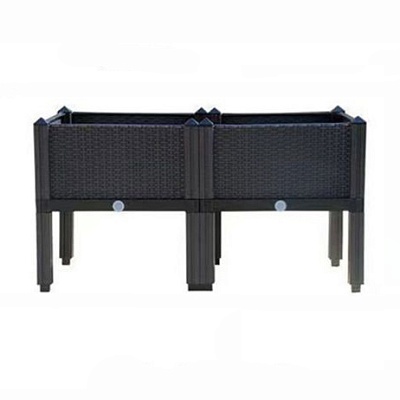 Ящик посадочный 80*40*37, пластиковый, "2 в 1" на ножках