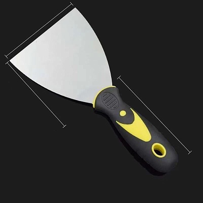 Шпатель из нерж. стали, 4", комбенир. ручка