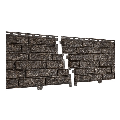 Сайдинг (ПВХ) "Стоун-Хаус" 2,0*0,25 кварцит коричневый (ЮП)