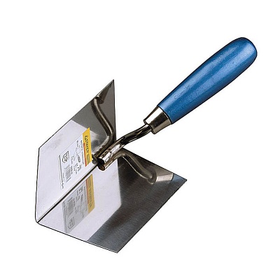 <0836> Кельма STAYER "PROFI", для внутр. углов, нержавеющее полотно, деревянная рукоятка, 80*60мм