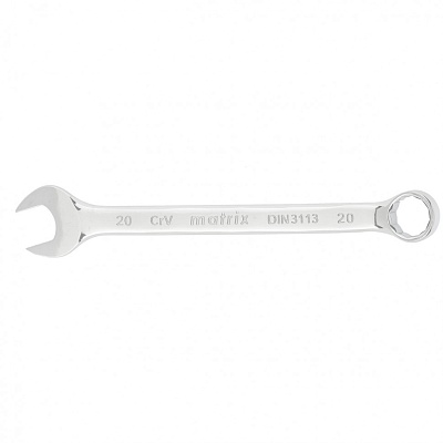 <15164> Ключ комб. 20мм "MATRIX" CR-V зеркальная полировка