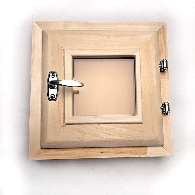 Форточка 300*300 стеклопакет бронза (Липа)