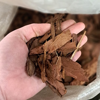 Кора сибирской лиственницы фракция  3-6см