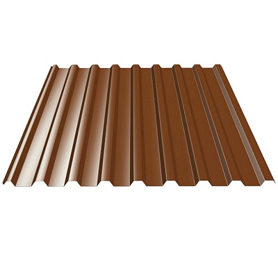 Профлист С20 3000*1150*0,35мм. Шоколад