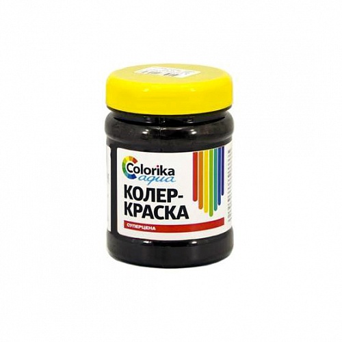Колер-краска Colorika Aqua черная 0,3 кг