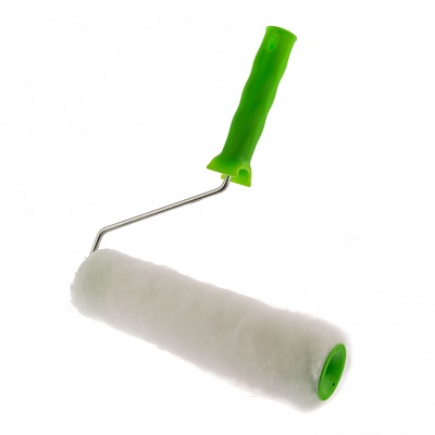 <80114>Валик из иск.меха с ручкой,250мм,в.15мм,D-48мм.