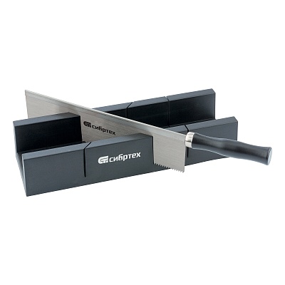 <222307> Стусло, 300*60 мм, пластмассовое + пила, 250 мм/Spa