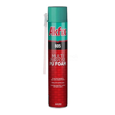 Монтажная пена бытовая 65 полиуретановая  Akfix 805 850 гр