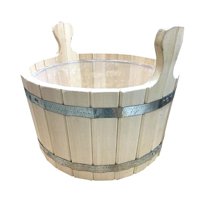 Ушат-шайка 6л.с пласт. вставкой (Липа)