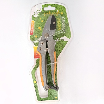 Секатор с наковальней метал.обрезин.рукоятки Profi 7591550