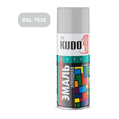 KU-1017 Эмаль унив. светло-серая 520 мл, KUDO