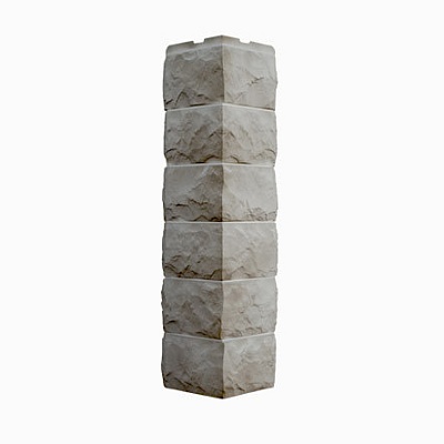 Угол наружный к Фас.Дачный Скол 3D-Facture, светло-бежевый 155*489