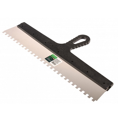 <85479> Шпатель из нерж. стали, 450 мм, зуб 8х8/СИБРТЕХ