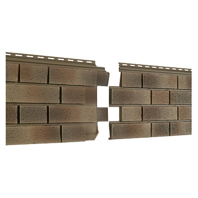 Сайдинг (ПВХ) "Стоун-Хаус" 1,95*0,292 клинкер нордик песок (ЮП)