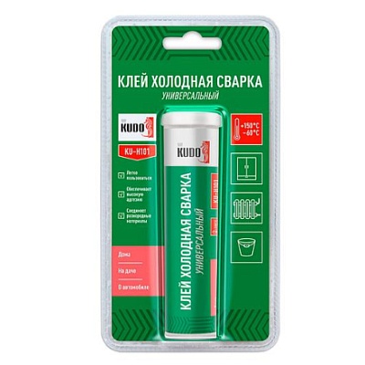 KU-H101 Клей «Холодная сварка»  KUDO Универсальный 60 г.