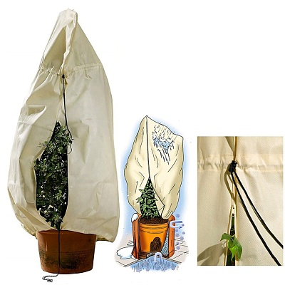 Чехол защитный от мороза д/растений на шнурке и молнии 80*100 см