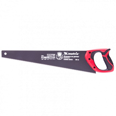 <23551> Ножовка 500мм по дереву, тефл.покр., кал.зуб"Matrix"