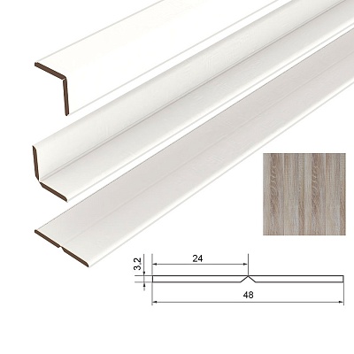 Угол универсальный МДФ СОЮЗ "Классик" Брисбен 25х25х2600