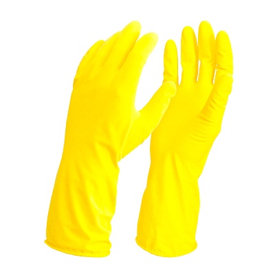 <7000103> Перчатки хоз. прочный латекс, х/б напылен,разм.L