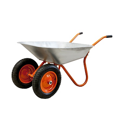 Тачка садова двухкол. 85л оц. 2-х кол. пневм.WB 6204S