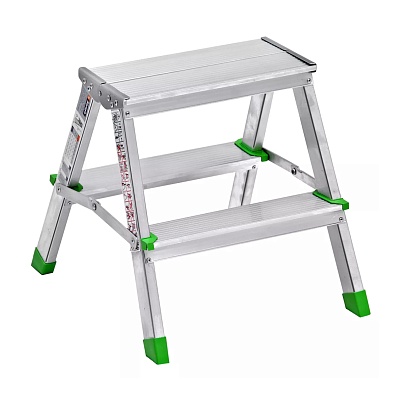 3102 Стремянка алюминиевая двусторонняя 2+2, Sarayli