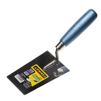 <0830-12> Кельма STAYER "PROFI", "трапеция", нержавеющее полотно, деревянная рукоятка, 120мм