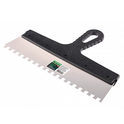 <85476> Шпатель из нерж. стали, 300 мм, зуб 8х8/СИБРТЕХ