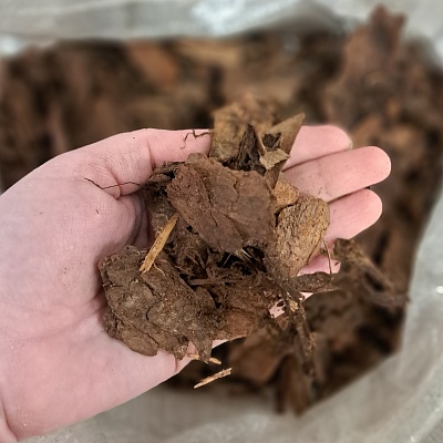 Кора сибирской лиственницы фракция  1-3см