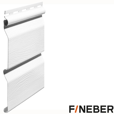 Сайдинг FineBer Standart Белый 3,66х0,205 (16шт/уп)
