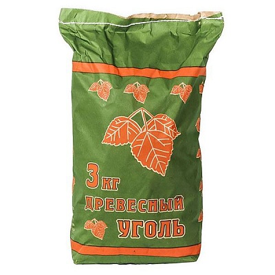 Уголь древесный 3 кг
