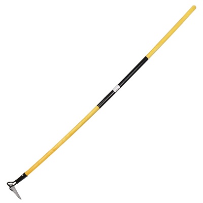 <424689>Тяпка нержавеющая сталь 150х90мм, черенок окраш, d30, Клевер