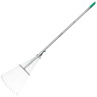 <313566> Грабли веерные 15 зуб, раздвижной, черенок металлический, ГВР-15