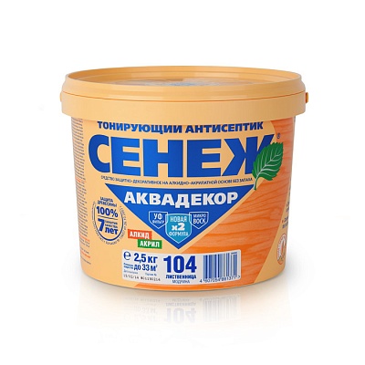 СЕНЕЖ АКВАДЕКОР - 2,5 КГ (Х2-104 ЛИСТВЕННИЦА)