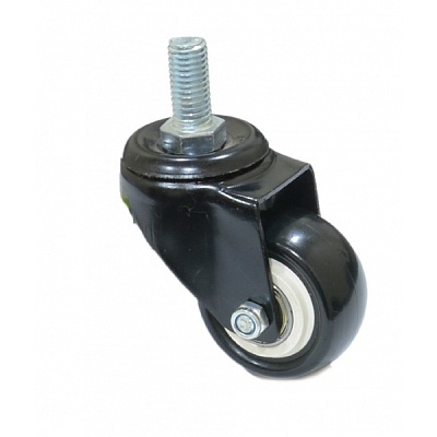 Колесо черная резина болтовое крепление (М10) 40мм 4062040 М10