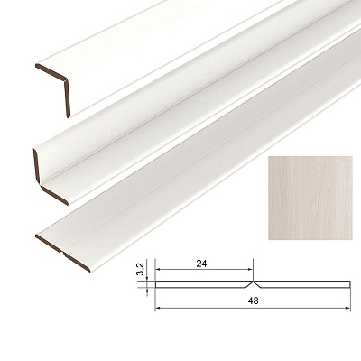 Уголок универсальный МДФ СОЮЗ "Классик" Дуб Альпийский 25х25х2600