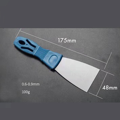 Шпатель из нерж. стали, 2", синяя пласт. ручка