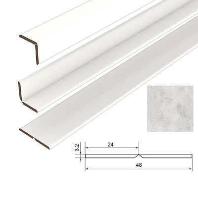 Уголок универсальный МДФ СОЮЗ "Классик" Серенити 25х25х2600